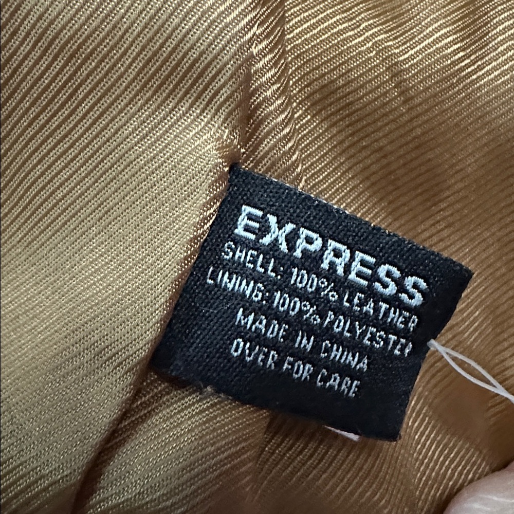 VINTAGE Y2K Express Suede Coat Sz 5/6 - Picture 11 of 11